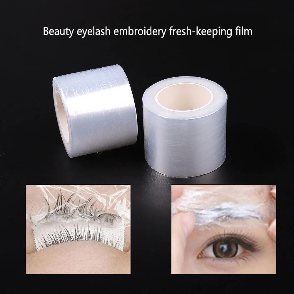  200M/Rol Doorzichtige Make-Up Film Lip Wenkbrauw Tattoo Wrap Verwijderaar Wimperpermanent Lifting Film Cover Wimperverlenging Lijm Microblade Tool