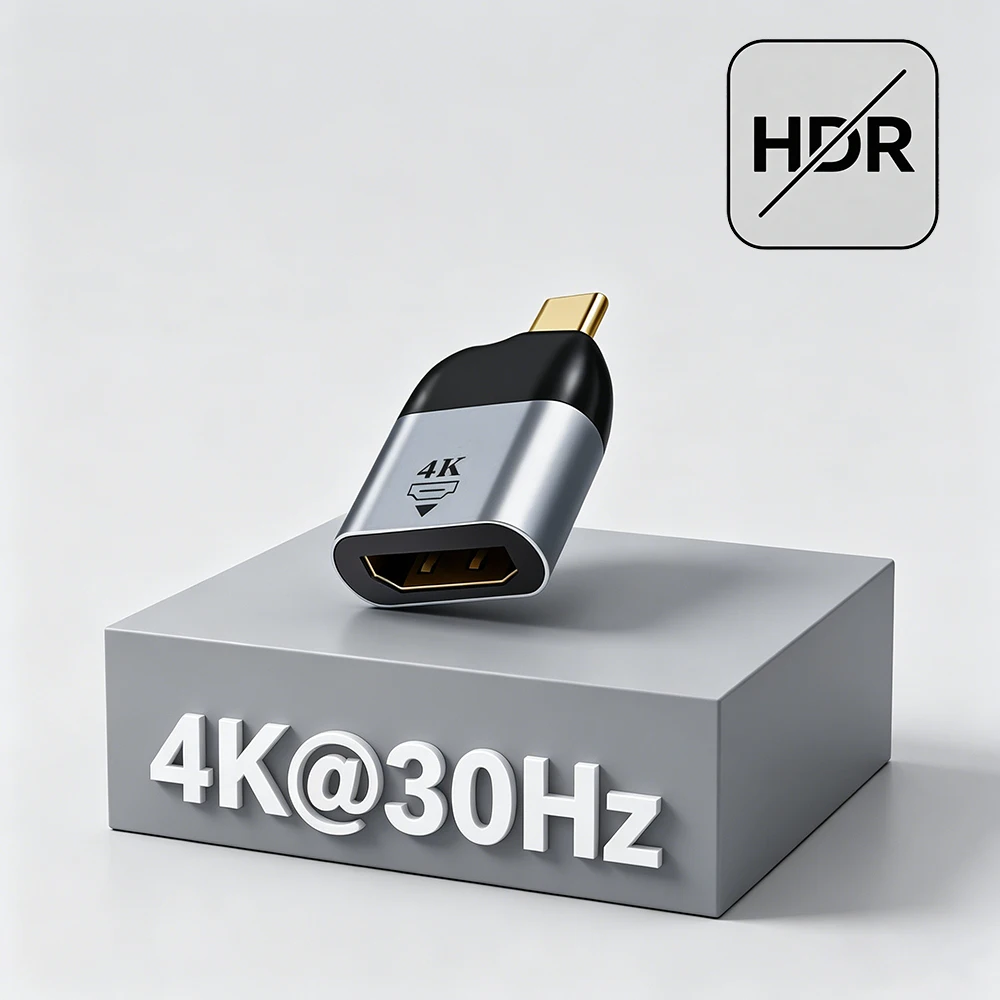 UGOURD USB C naar HDMI Adapter 4K@60Hz 4K@30Hz Type C HDMI Female Converter Thunderbolt 3/4 USB4 Compatibel voor MacBook Pro/Air TV