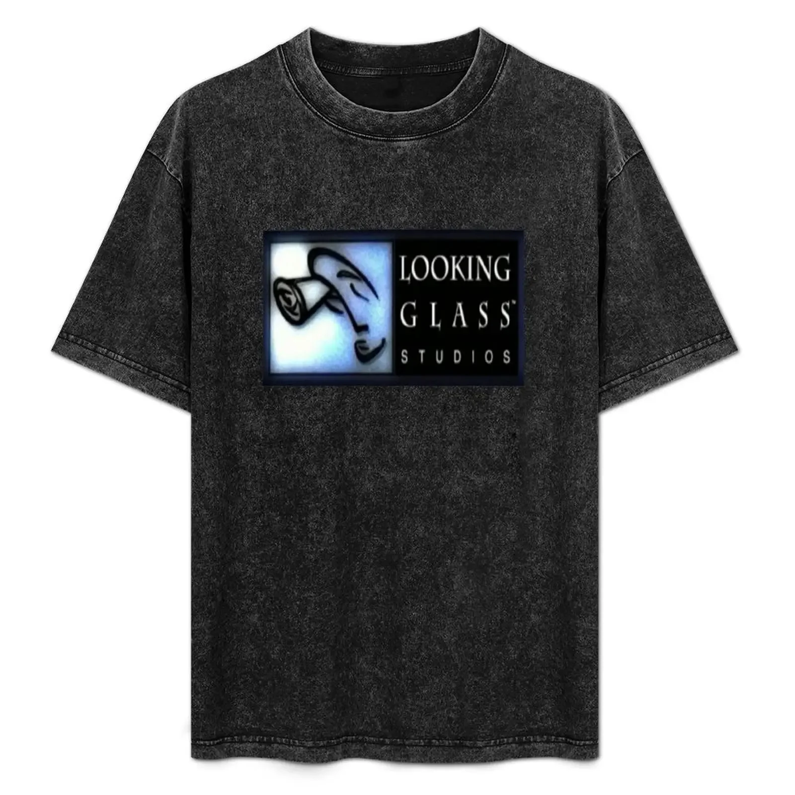 

Looking Glass Studios T-Shirt Basic Casual Short Sleeve Cotton Shirt