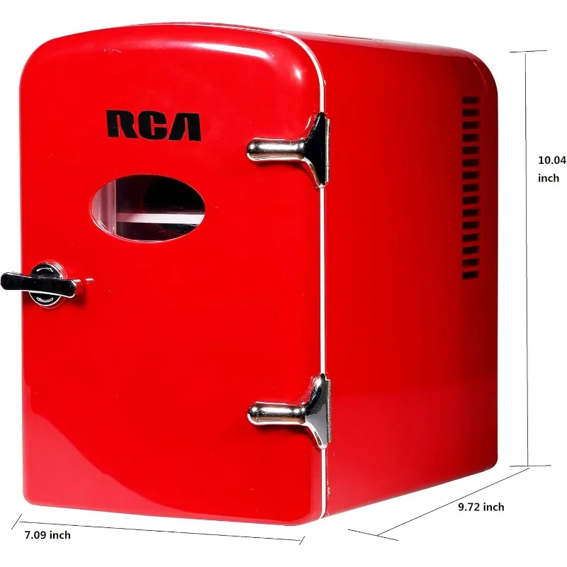 Mini Compact Refrigerator - Red, 0.14 cu ft