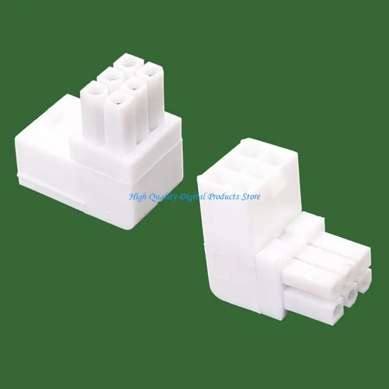 U2JE 6PIN بدوره 90 درجة محولات الطاقة الزاوية لبطاقة رسومات سطح المكتب 1PACK