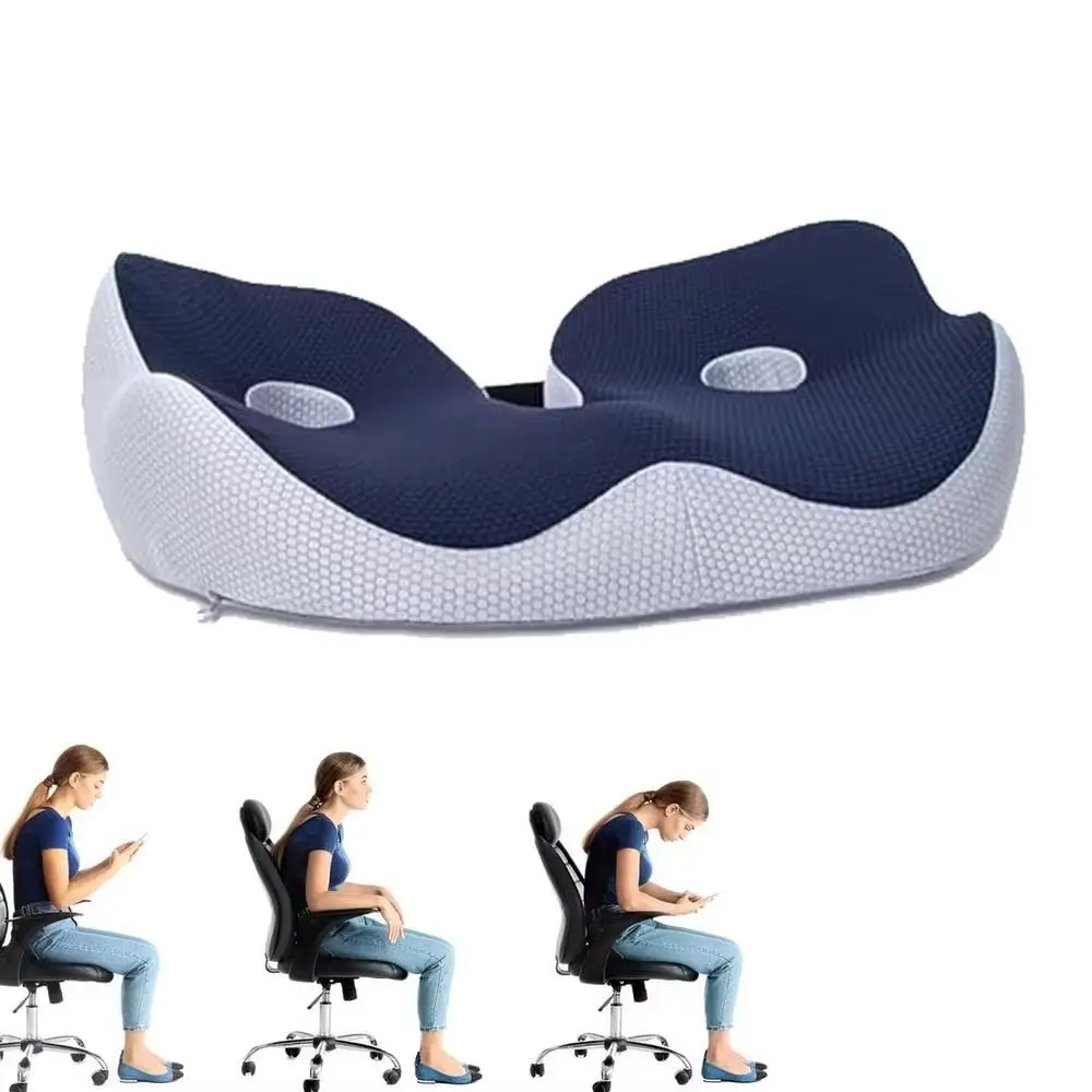 

Эргономичная подушка для сиденья от геморроя, Нескользящая подушка для офисного стула для отдыха, дышащая поддержка копчика, ортопедическая подушка для сиденья, ишиаса