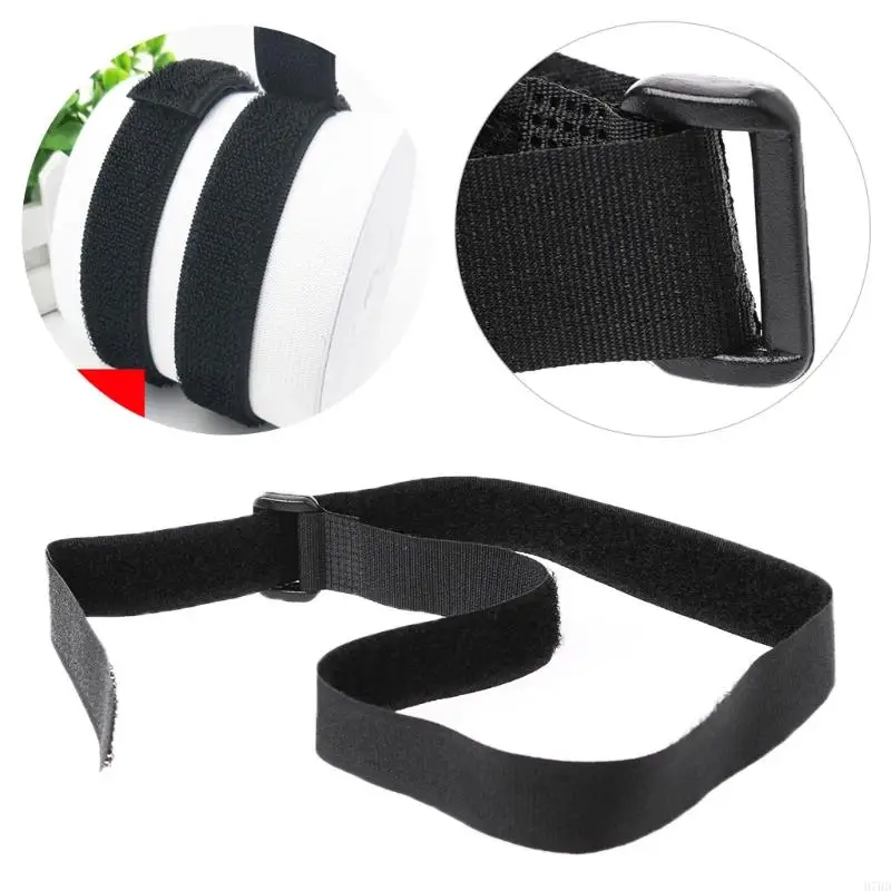 

920L Black Nylon Rope Belt Cargo Luggage Holder Fastener Straps with Self-adhesive Sticker for Motorcycle Car Camping Bags