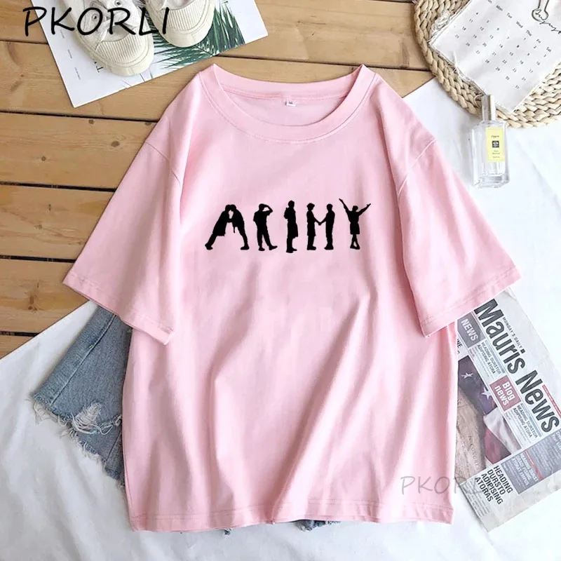K Pop T Shirt Streetwear Women Army J-Hope T-Shirt Permission To Dance Men\'s Clothes Bangtan Kpop Merch Top Streetwear Tees