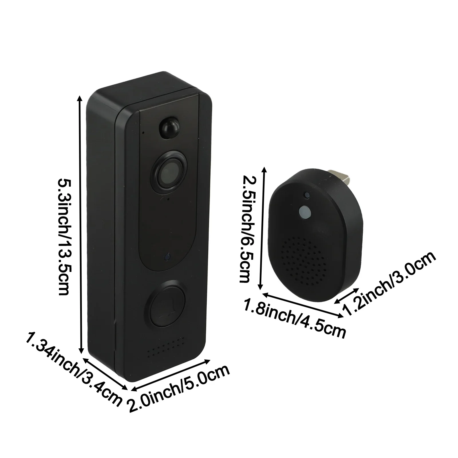 IP65 WiFi Video Doorbell Dual Band Wireless Home Door BellTuya Smart Waterproof APP Remote Intercom Security Camera