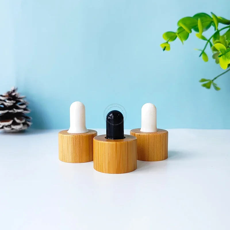 

Распродажа, экологически чистые бутылки из натурального бамбукового дерева, стеклянные пипетки, крышки для пипеток, бутылки для косметического масла, обычные стандартные размеры