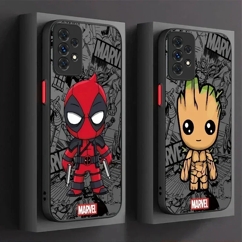 Luxury Spider Man Phone Case For Samsung Galaxy A54 A34 A24 A14 A13 A53 A33 A73 A23 A05 A05S A52 A52S A32 A22 A12 A51 A71 Etui