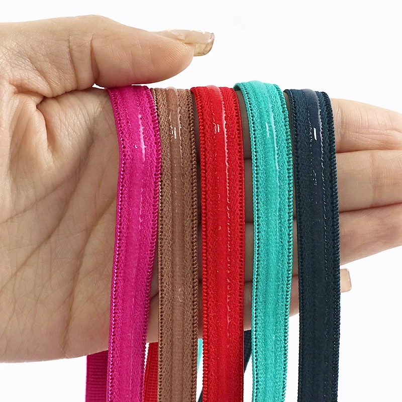 

20M 10mm Non-slip Elastic Band 10mm Silicone Rubber Bands for Bra Underwear Stretch Strap Trimming Belt DIY Sewing Accessories