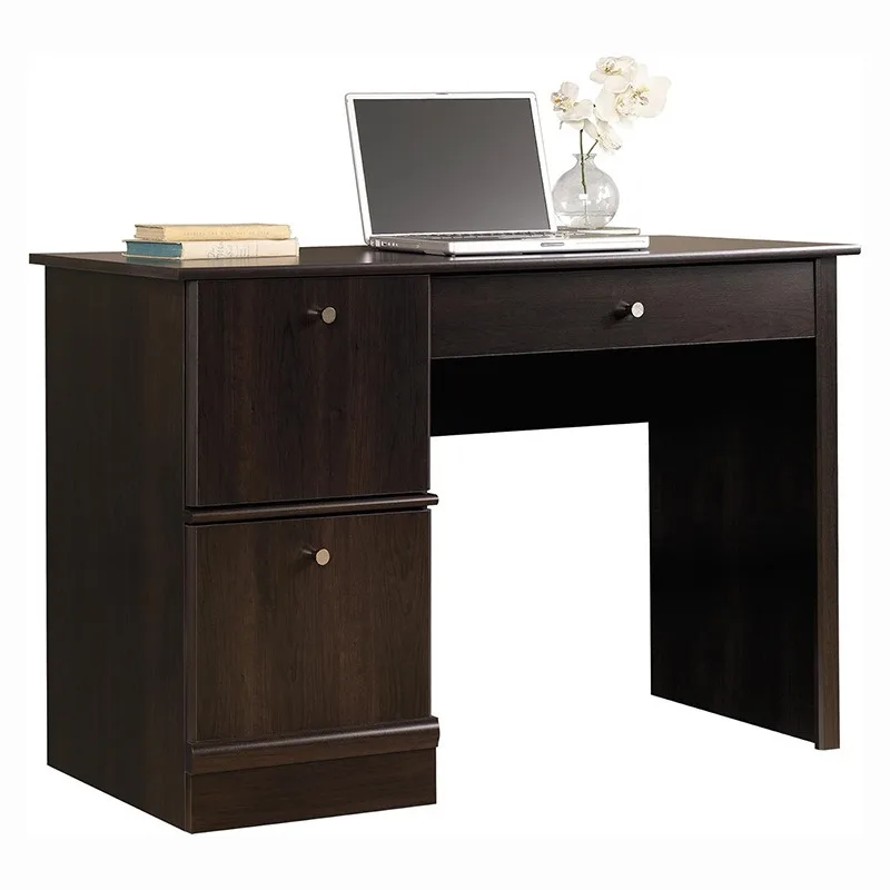 Black Desk Boss Desk: Multifunctional office desk with integrated storage for bedroom and study