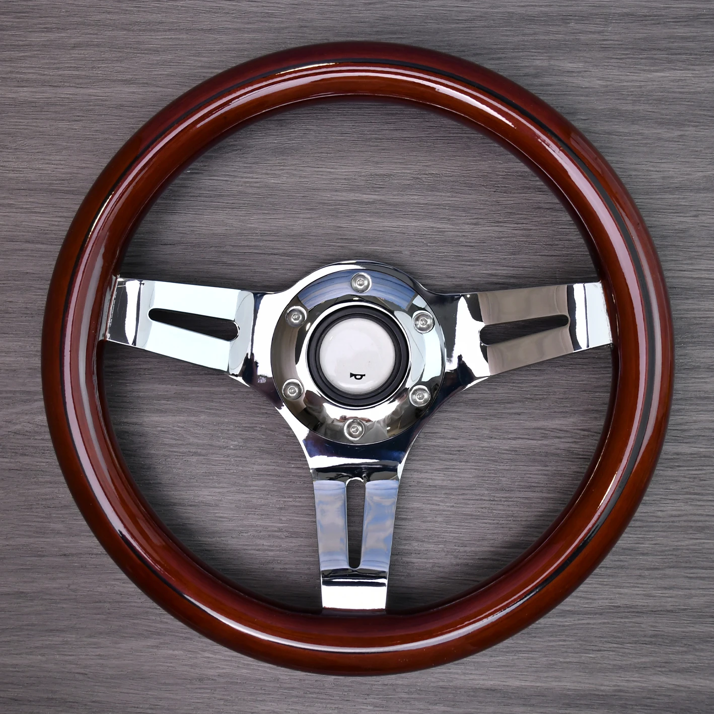 

TIYPEOR 2024 New High Quality Solid Wood Universal 290MM Modification Sport Car Steering Wheel