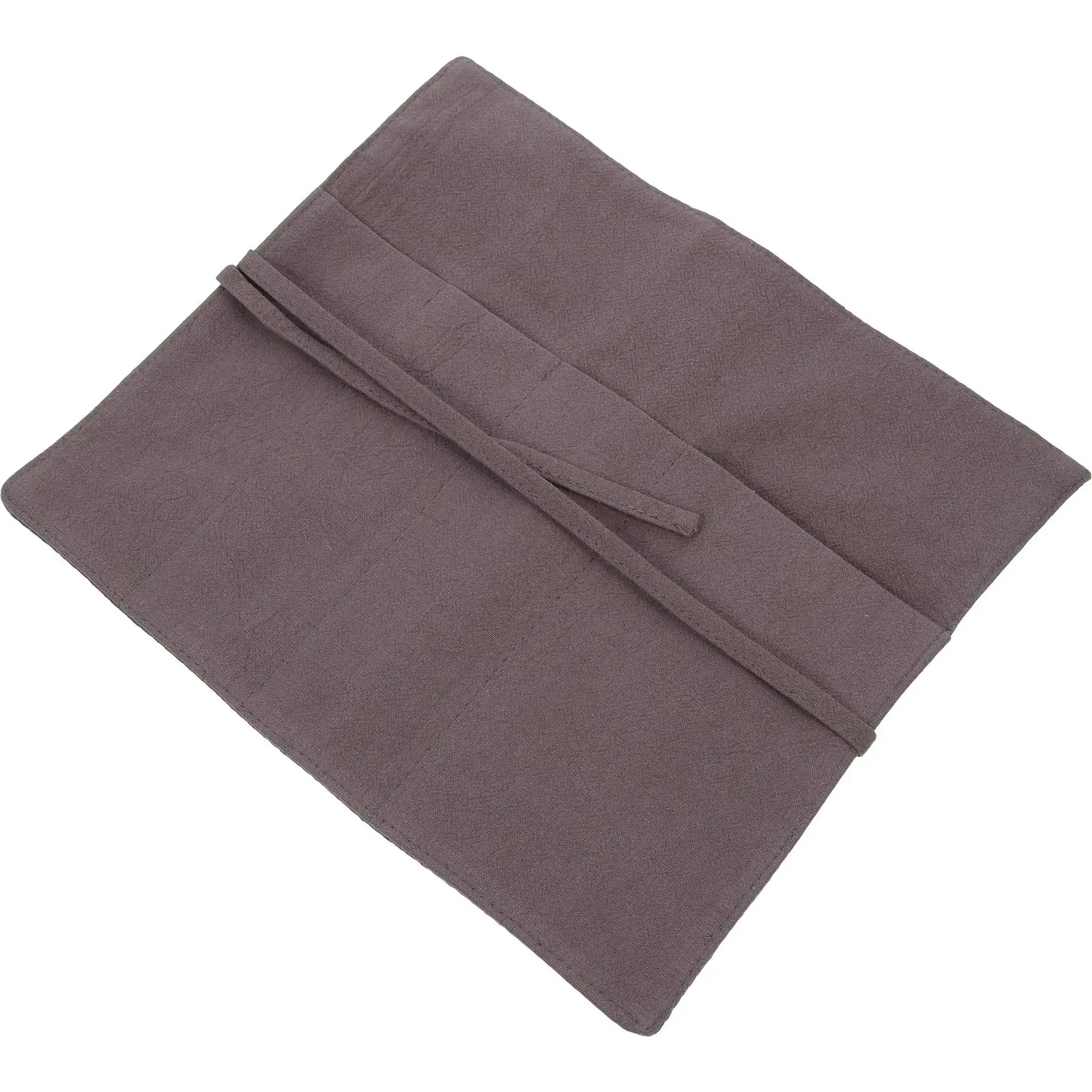 

Cutlery Storage Bag Flax Fabric Kitchen Utensils Travel Portable Organizer Pouch For Forks Knives Camping Home Use