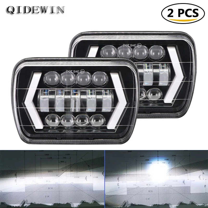 

7 Inch Truck Motorcycle Lamp High And Low Beam Headlights Off-road Roof Lights Auxiliary Lighting for Jeep Wrangler Spotlights