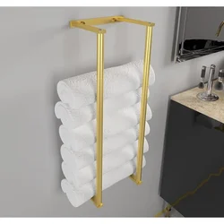 Toallero baño pared acero inoxidable para toallas enrolladas