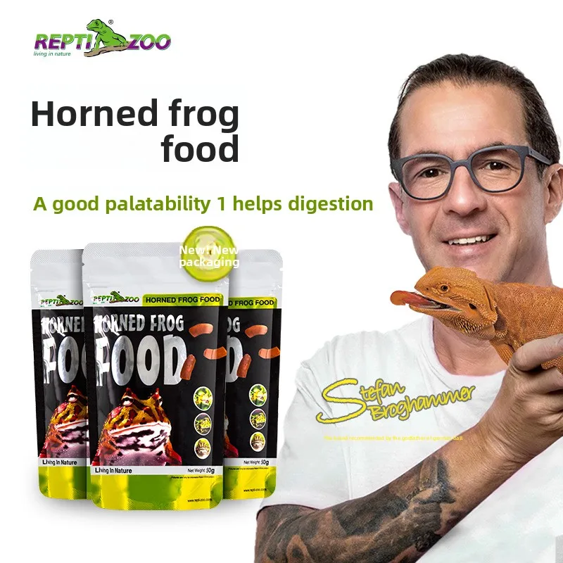 

Reptizoo Horned Frog Food - Premium Live & Pellet Diet for Pacman, Fantasy, Chubby Frogs - Ideal for Juvenile & Adult Frogs