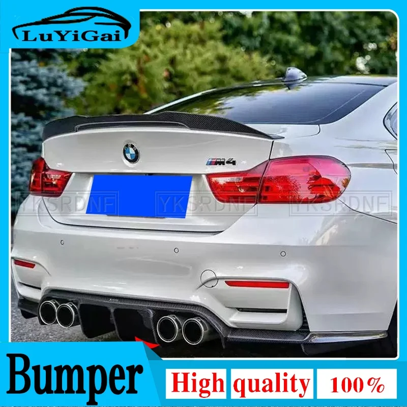 

ABS Car Rear Bumper Lip Spoiler Diffuser For BMW F80 M3 F82 F83 M4 14-19 Standard Convertible Rear Diffuser Gloss Black