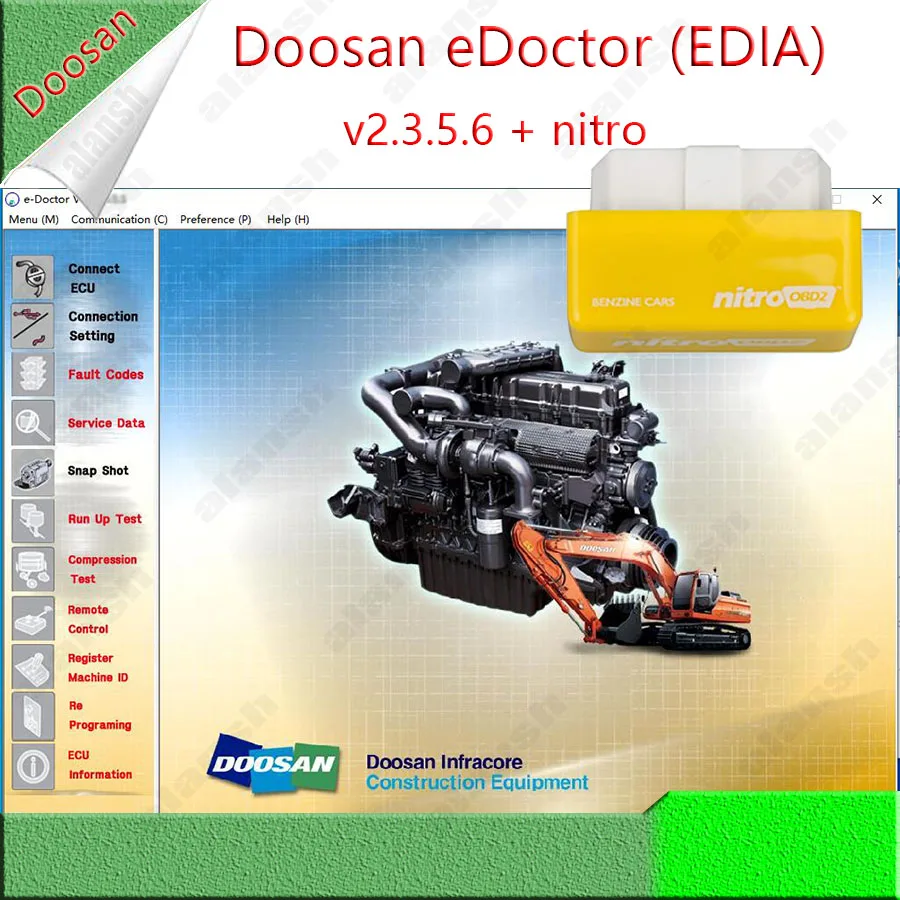 Doosan EDoctor EDIA Engine Diagnostic 2.3.5.6 with Keygen + Nitro