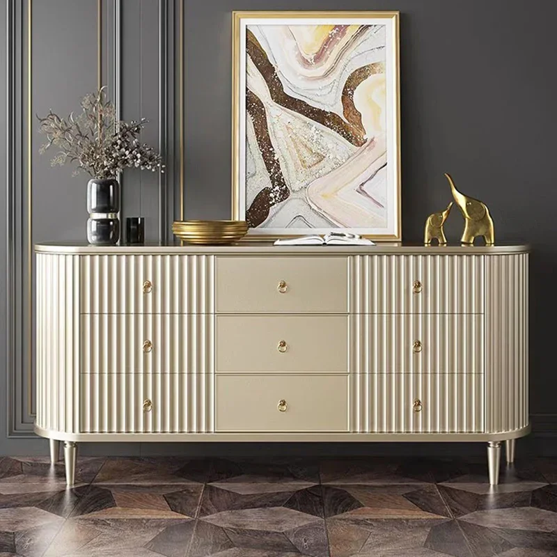 

American Light Luxury Chest of Drawers Bedroom Chest of Drawer Small Apartment Modern Minimalist Living Room Wall Entr