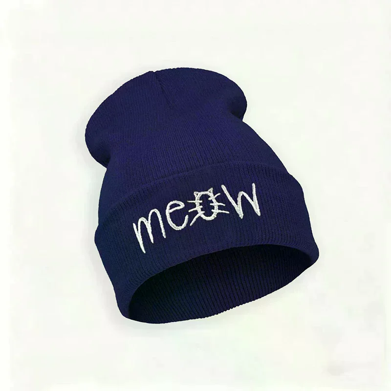 

Зимние шапки для унисекс, вязаные однотонные милые шапки, женские осенние женские шапки-бини, теплый капот, мужская повседневная кепка