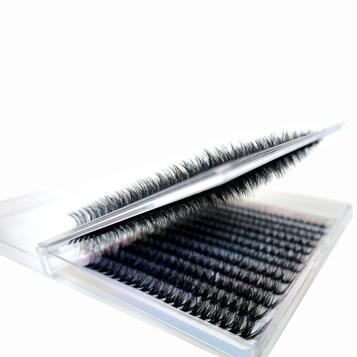 HBZGTLAD 60D/80D/100D/140D/160D Wimpernbüschel mit unteren und spitzen Wimpern DIY Fairy Manga Spitze Dicke Künstliche Nerzwimpern – Detail 17