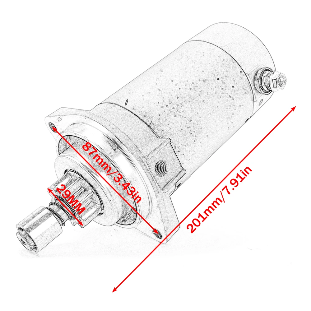 Starter Motor For Suzuki Tohatsu Mercury Boat Engine 20 25 30 50hp 3C8-76010-1 18319 853805T03 31100-94400 31100-96311 3C8-76010