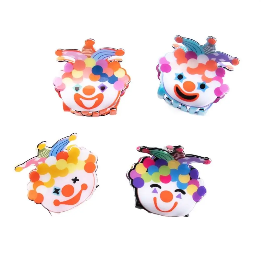 Fashion Joker Clown Hair Claw Acrylic Colorful Ugly Shark Clip Headwear Funny Cartoon Hair Clips Daily