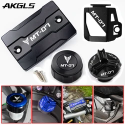 For Yamaha MT07 MT 07 mt-07 FZ07 2014-2021 2022 accessories Front and rear brake fluid oil tank cover liquid storage tank cover