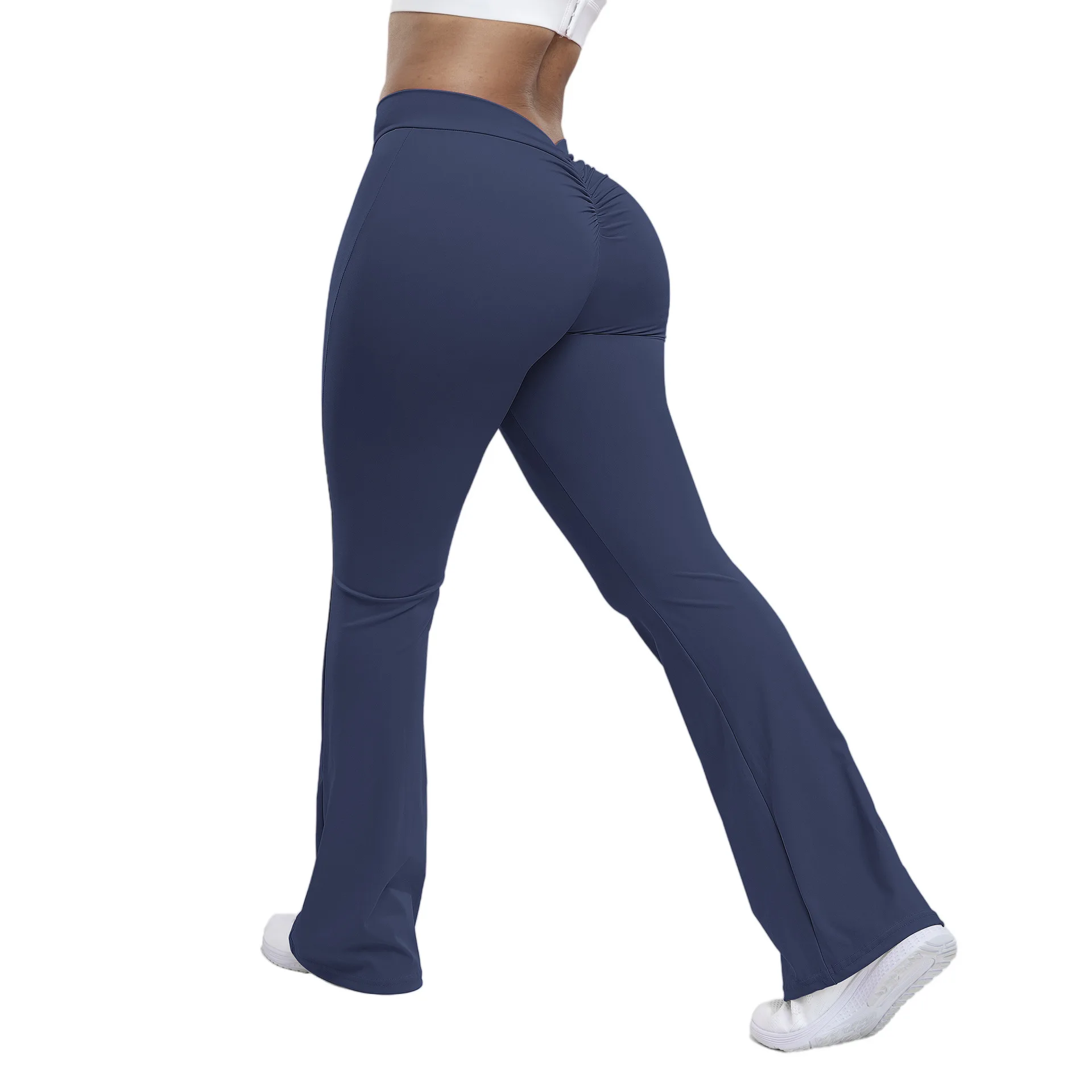 

Peach Bell Pants Children Yoga High-waisted Hip Lifting Tights Wide-leg Fitness Pants for Women