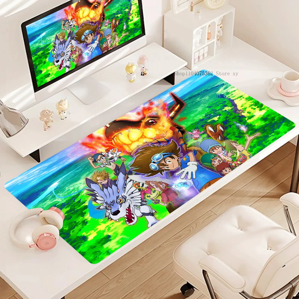 1pc hot anime D-Digimons Duel Game Non-slip Mouse Pad Suitable For Office Computers Laptops E-sports Game Desk Mats XXL Keyboard