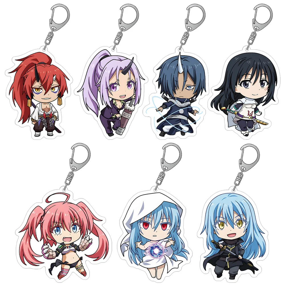 Diablo Sumire Makino Rito Hotokawa Hakurou Souei Shion Shuna Benimaru Gobta Rimuru Tempest Chibi Anime Acryl Schlüsselanhänger Geschenk