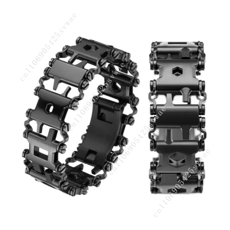 

21in1 Multitool Stainless Steel Outdoor Travel Trend Bracelet Pry Tool Included