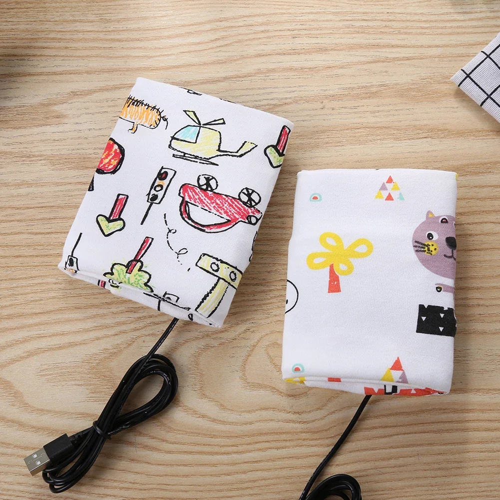 عربة السفر USB الحليب سخان الماء الطفل زجاجة الرضاعة سخان الغذاء ترموستات #3