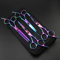 Kits de tijeras de peluquería, juego de herramientas de corte de pelo profesional para peluquero, tijeras para cortar el pelo, tijeras para adelgazar, barbería