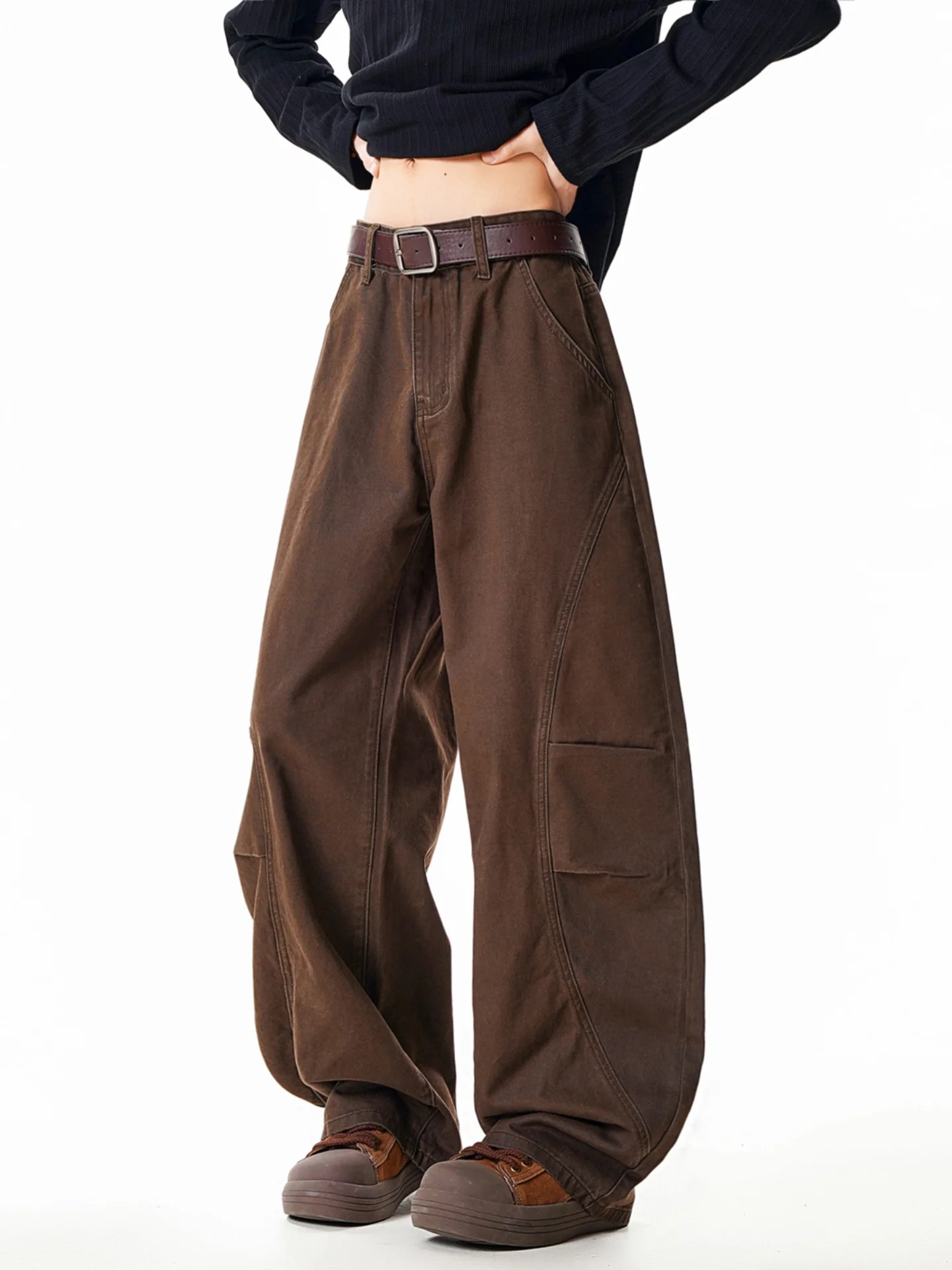 

Мужские джинсы American Sle прямого кроя с диагональным вырезом, новые весенние, свободные, повседневные, из хлопкового денима