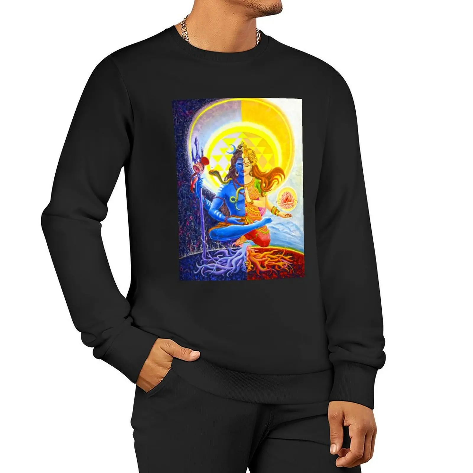 

Ardhanarishvara Shiva Shakti God Goddess Halfman HalfWoman Pullover Hoodie anime clothing men's sweat-shirt new sweatshirt