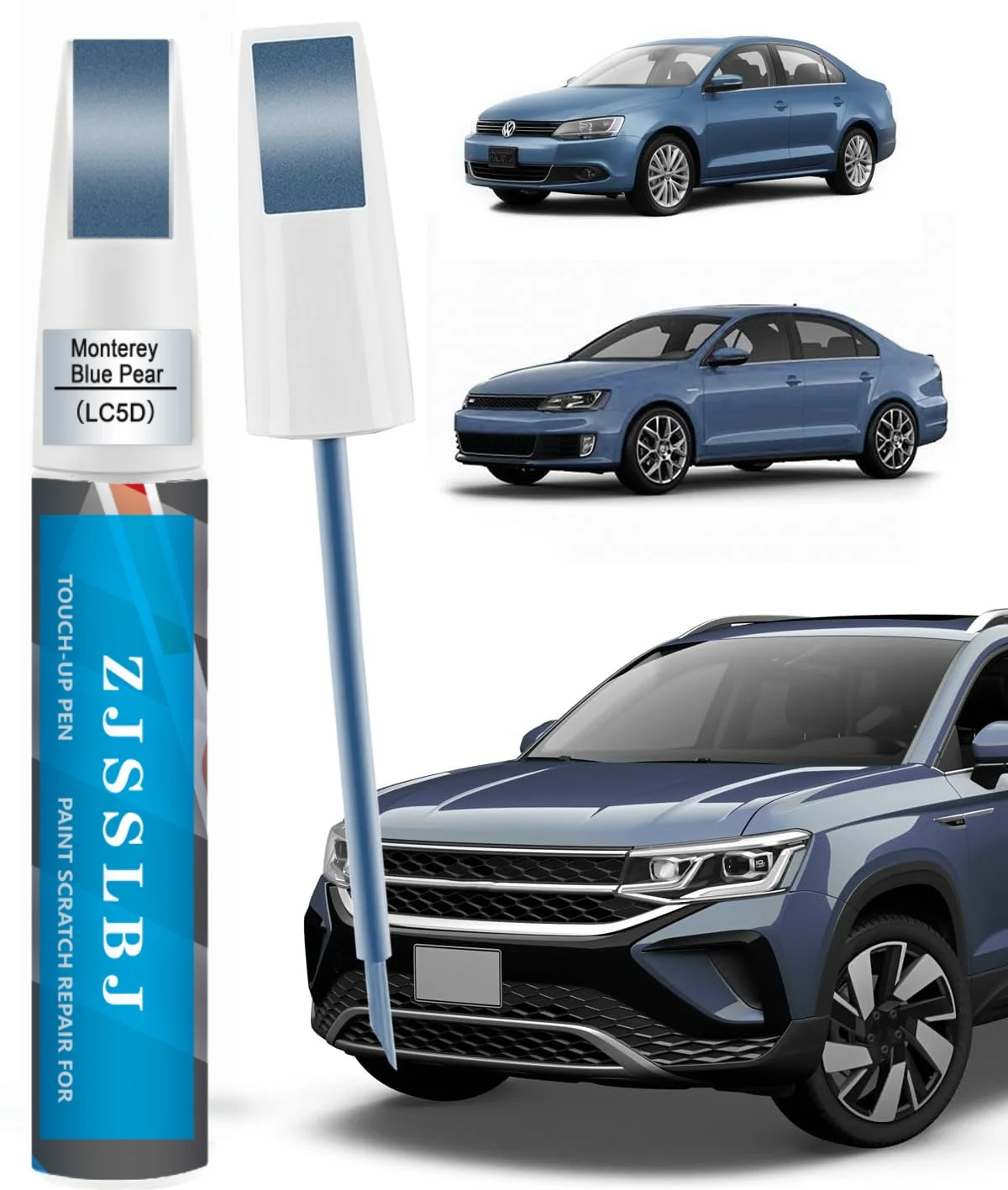 Monterey Blue Pearl(LC5D) for Volkswagen Touch Up Paint, Car Scratch Remover for Nicks and Chips Repair
