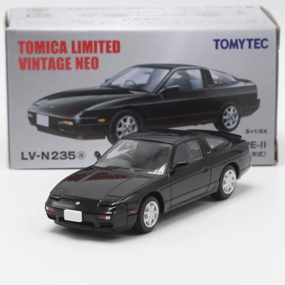 1:64 Tomytec Tomica TLV N235A/B NISSAN 180SX TYPE-II JDM Simulation Alloy Static Car Model Toy Gift