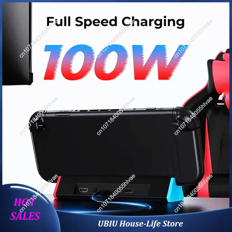 

For Switch 2 Dock Station 4K@120Hz -Compatible USB & Type C Ports Enhanced Gaming Performance Accessories-Best Selling