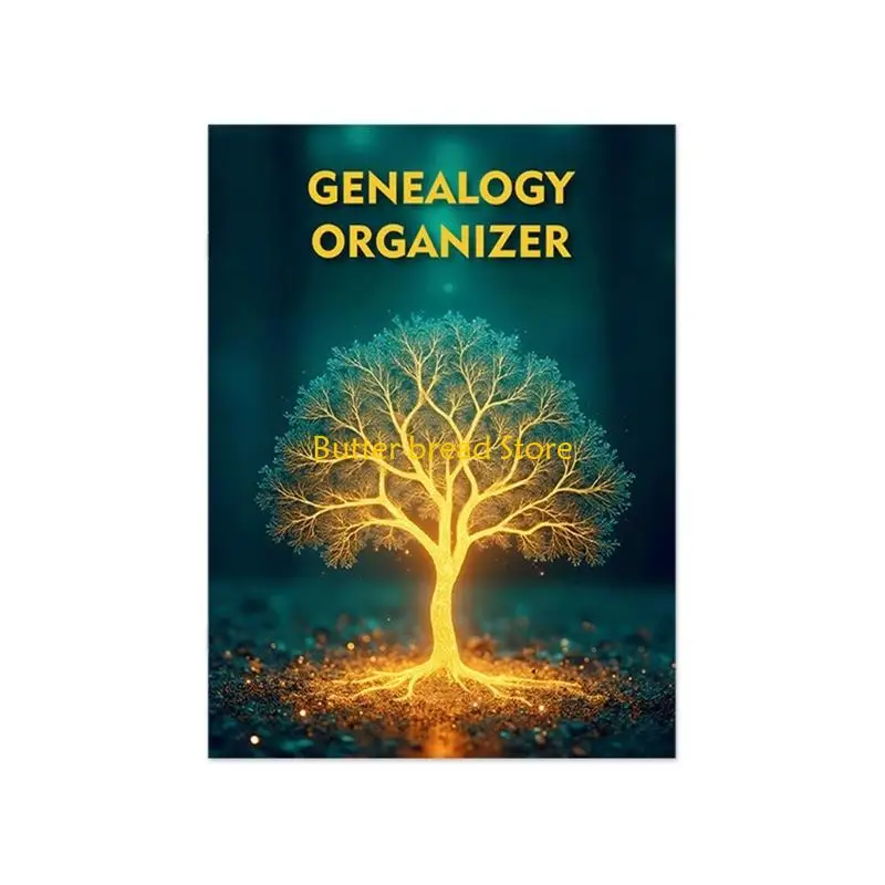 w89c-coated-paper-genealogy-organiser-notebook-family-tree-record-journal-21x285cm