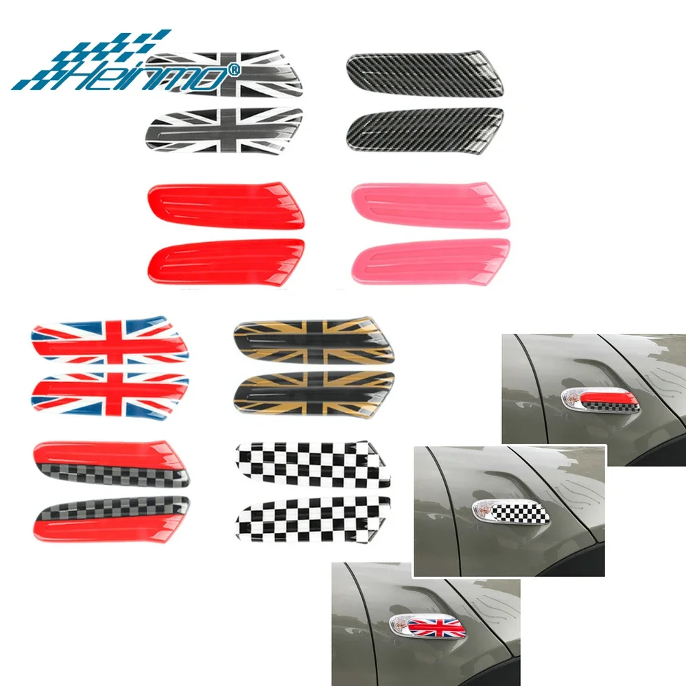For Mini Cooper Accessories Clubman F55 F57 F56 Car Sticker Turn Signal Fender Cover For Mini Clubman F54 Car-styling sticker