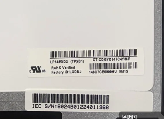 LP140WD2-TPB1 LTN140KT13 B140RTN03.0 B140RTN02.3 N140FGE-EA2 14.0'' Laptop LCD Screen 1600*900 EDP 30 Pins