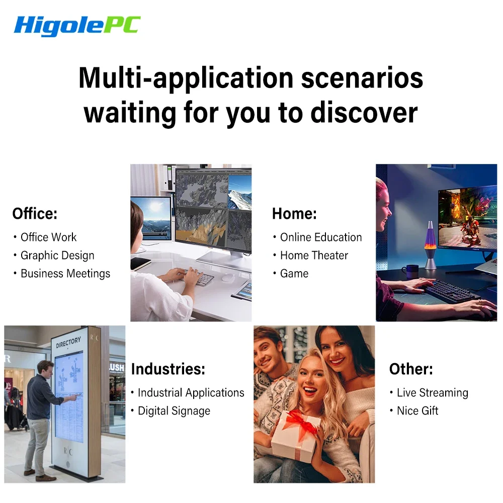 Higole Gole 2 Pro 5.5'' Intel N5095 Mini PC Windows 11 WiFi5 BT5.0  8/16GB 256GB Touch Screen 4K Desktop Computer Windows Tablet