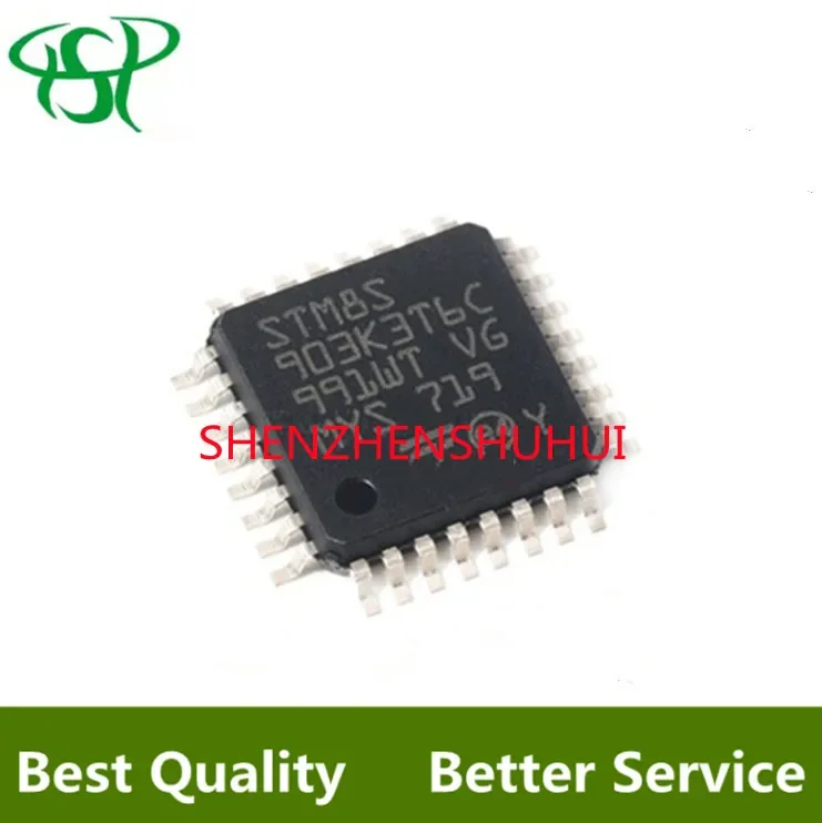 10pcs STM8S903K3T6CTR STM8S903K3 STM8S903K STM8S 32LQFP chip Electronic Components Integrated Circuits 16 MHz STM8S 8-bit MCU