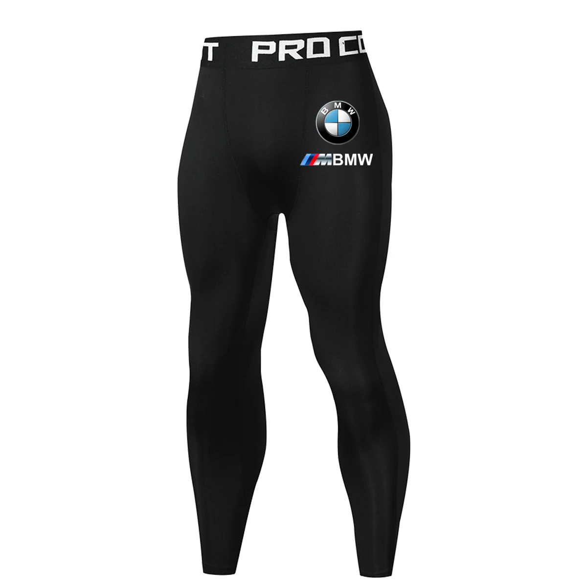 2025 BMW Logo Fitness Pants Brand Black Leggings Sports Leggings Men's Pants Fitness Running Fast Dry Yoga Training Bottom