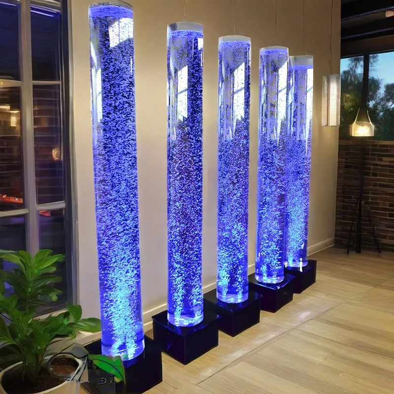 

Sensory led color-changing acrylic bulb tube decorative floor lamp