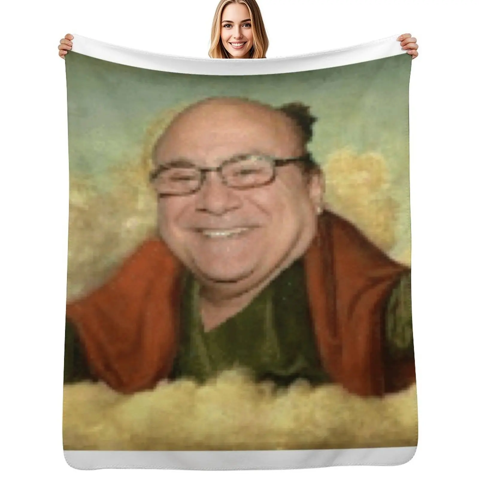 

In devito we trust Throw Blanket Multi Purpose Soft Warm Blanket for Home Travel