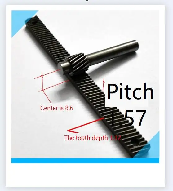 Customized Manual Sliding Table Rack and Pinion 0.5 Die Dovetail Fine Adjustment Gear Rack