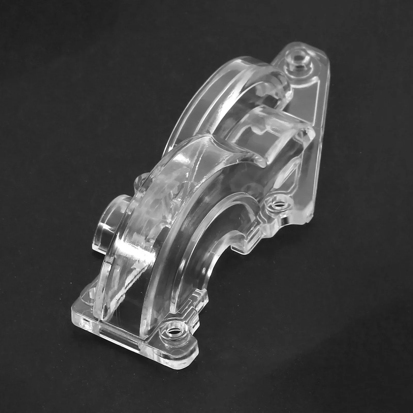 Transparante pc-versnellingsbakafdekking voor en achter voor Tamiya TT02 1/10 RC auto – doe-het-zelf-upgrade, duurzame en eenvoudige installatie