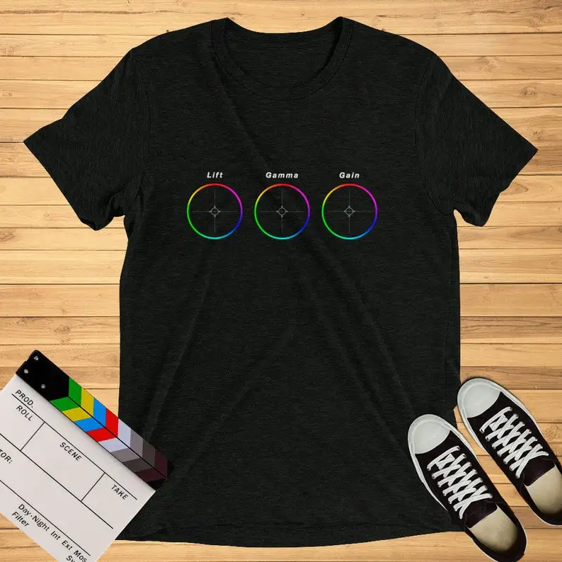 

Color Wheels Tee, Video Editor Gift