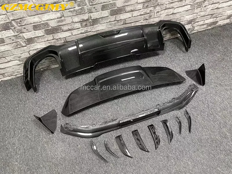 High quality bumper RS4 S ABT carbon fiber body kit for B9 RS4 spoiler front lip diffuser B9 RS4 BODY KIT