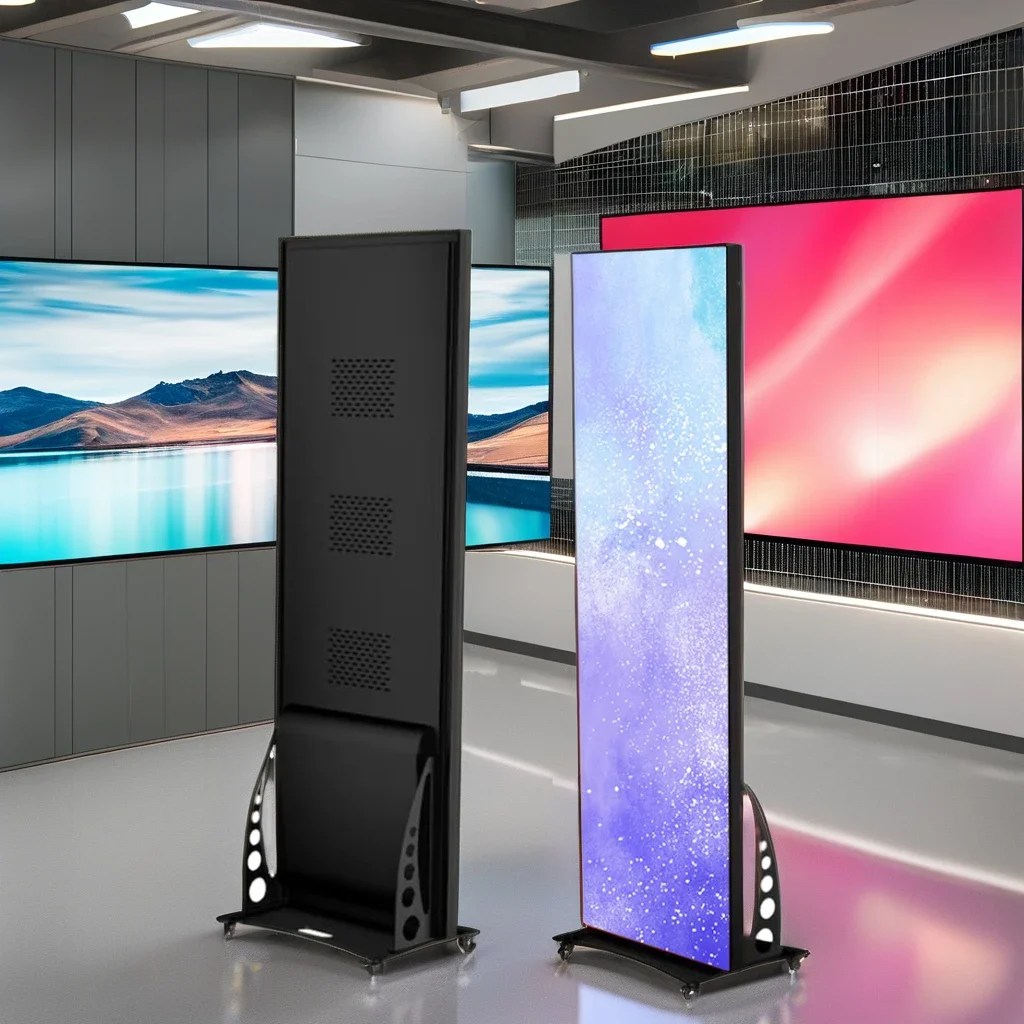 Indoor High Definition Digital Diode Poster Electronic Advertising Screen Wifi Controlled Floor Standing Display